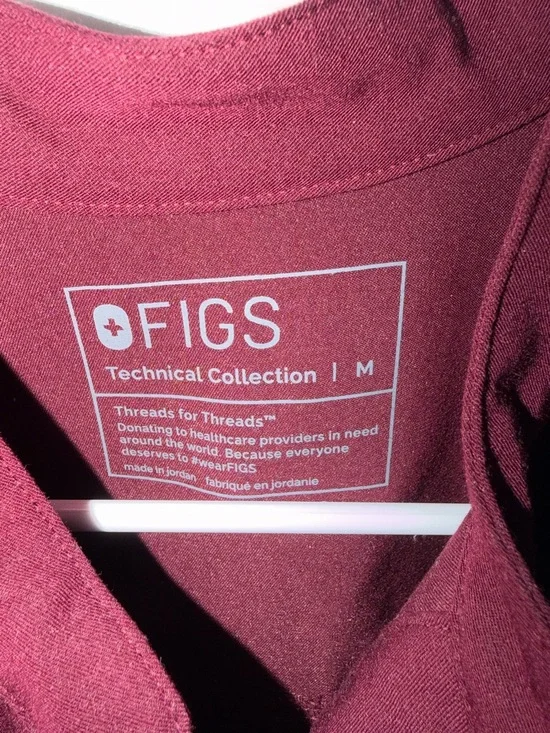 Figs rafaela scrub set - burgundy - Picture 3 of 5